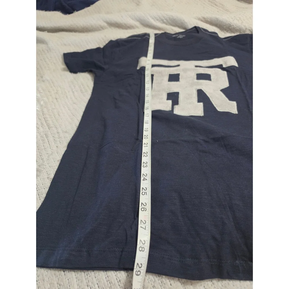 True Religion Mens University of TR Graphic Tee Navy Blue MC253ST544 Size M